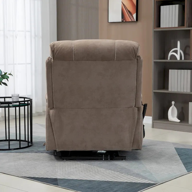 Fauteuil inclinable surdimensionné haut de gamme avec chargement sans fil, massage et chauffage