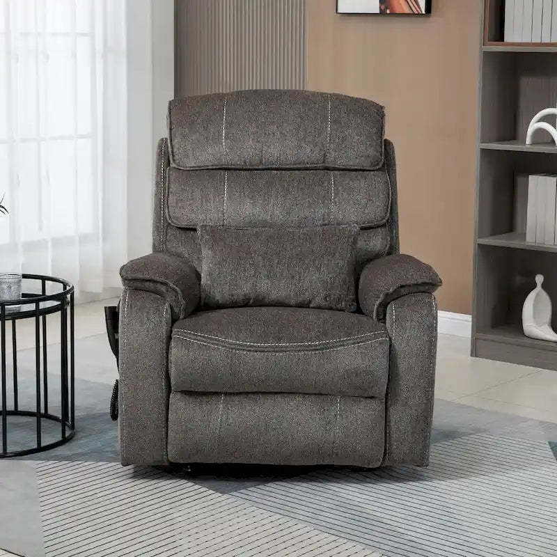 Fauteuil inclinable surdimensionné haut de gamme avec chargement sans fil, massage et chauffage
