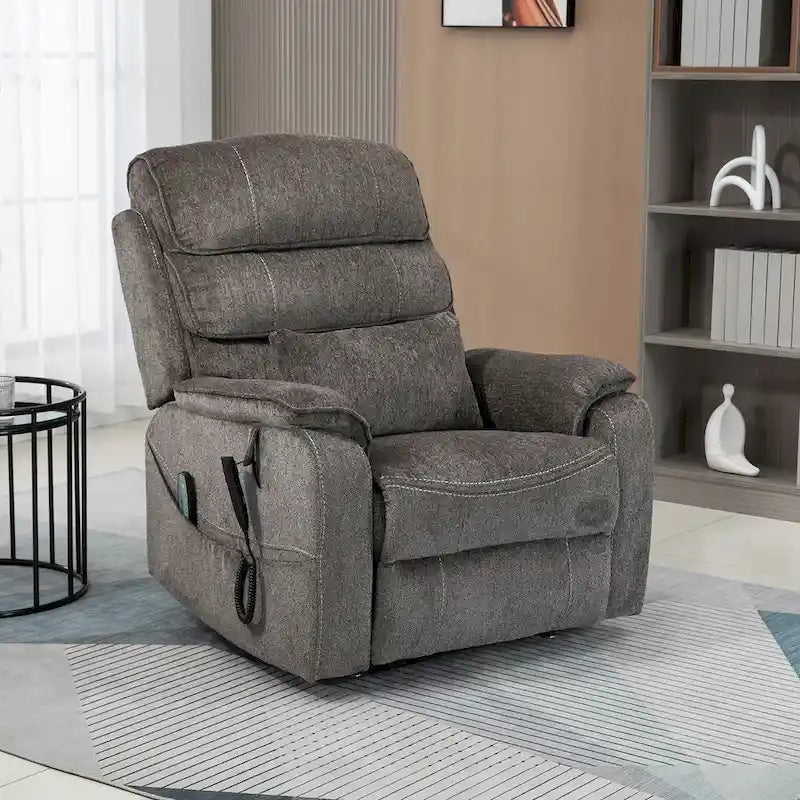 Fauteuil inclinable surdimensionné haut de gamme avec chargement sans fil, massage et chauffage