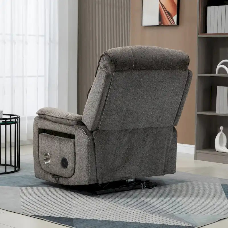 Fauteuil inclinable surdimensionné haut de gamme avec chargement sans fil, massage et chauffage