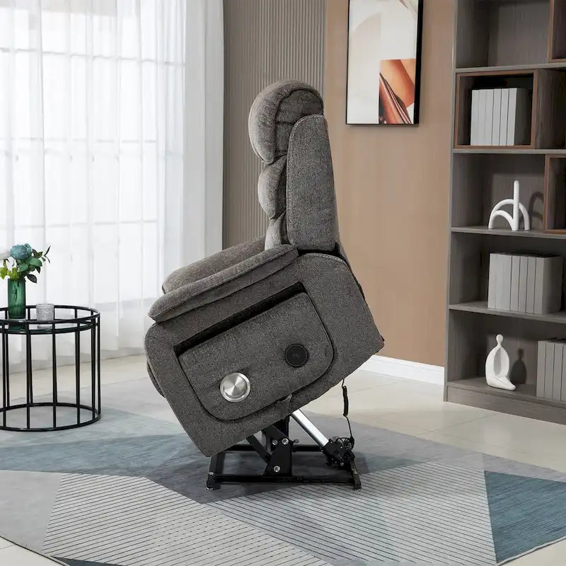 Fauteuil inclinable surdimensionné haut de gamme avec chargement sans fil, massage et chauffage