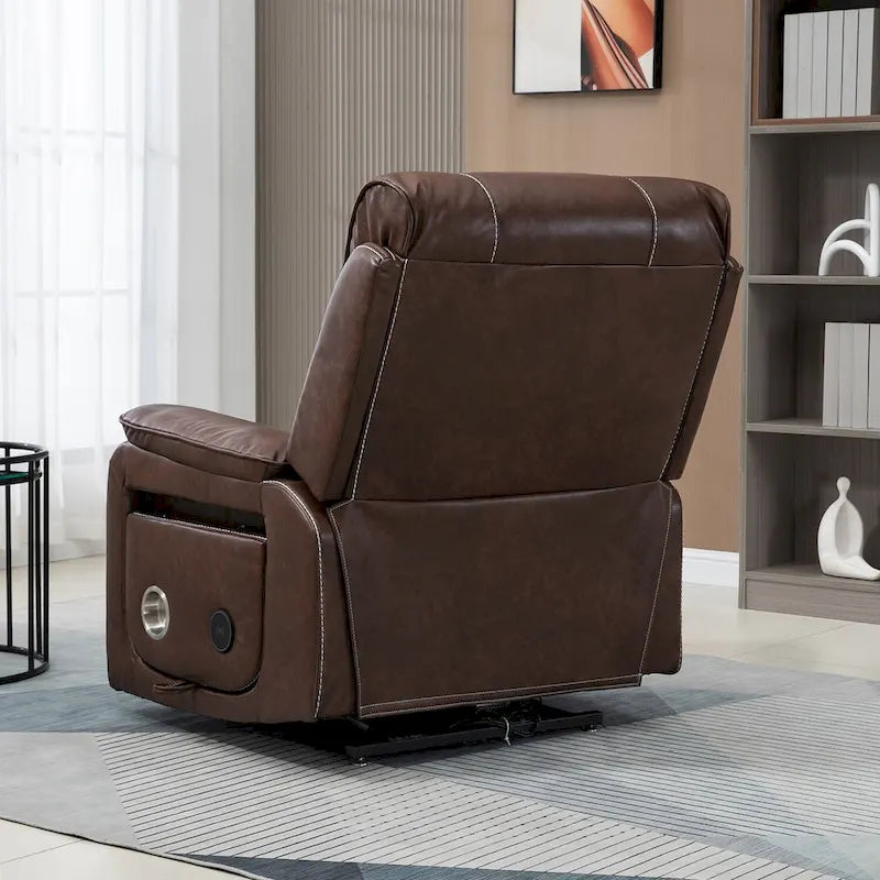 Fauteuil inclinable surdimensionné haut de gamme avec chargement sans fil, massage et chauffage