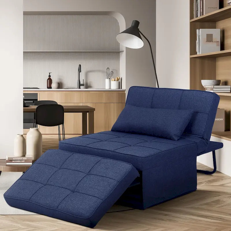 Canapé convertible Lit d'appoint Fauteuil-lit Canapé pliant Pouf Fauteuils inclinables pour le salon