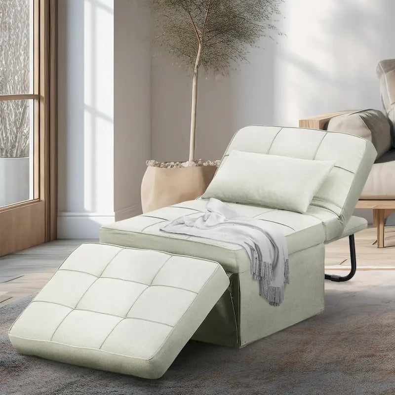 Canapé convertible Lit d'appoint Fauteuil-lit Canapé pliant Pouf Fauteuils inclinables pour le salon