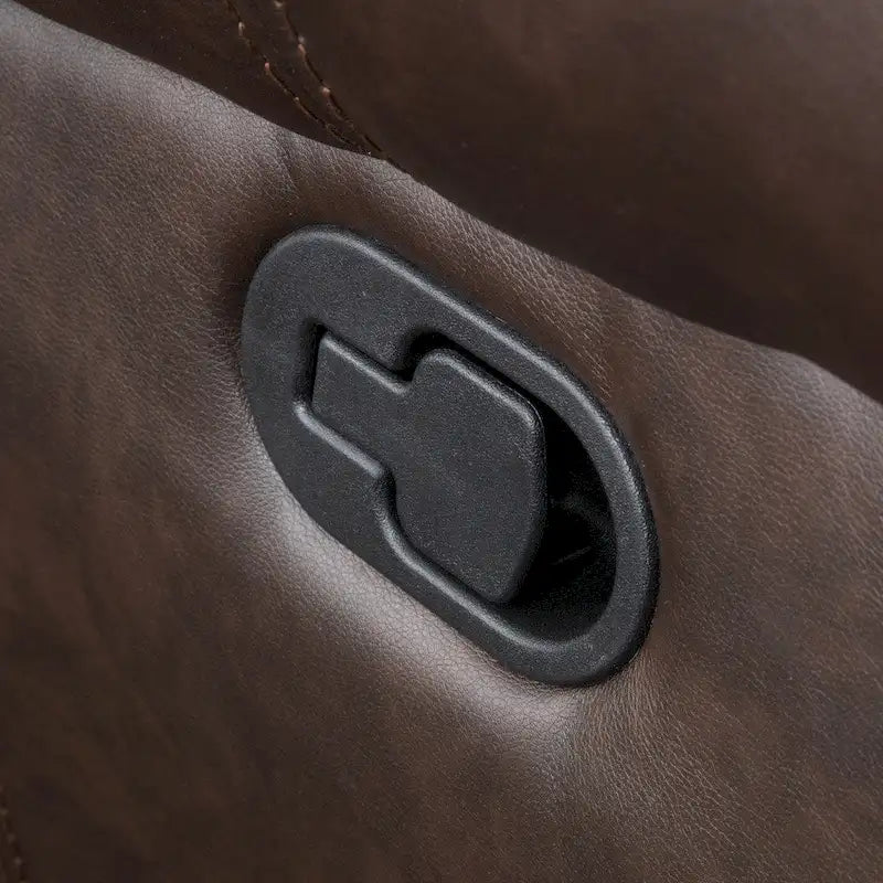 Fauteuil inclinable planeur en cuir reconstitué Charlie par Christopher Knight Home