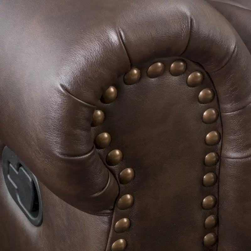 Fauteuil inclinable planeur en cuir reconstitué Charlie par Christopher Knight Home