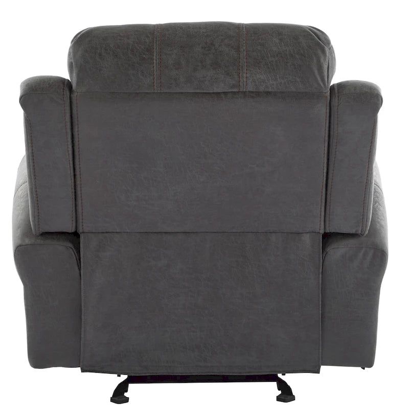 Fauteuil inclinable planeur en cuir reconstitué Charlie par Christopher Knight Home
