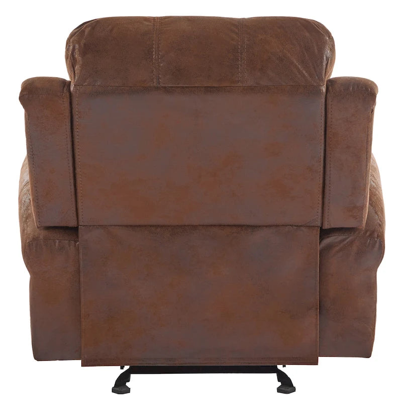 Fauteuil inclinable planeur en cuir reconstitué Charlie par Christopher Knight Home