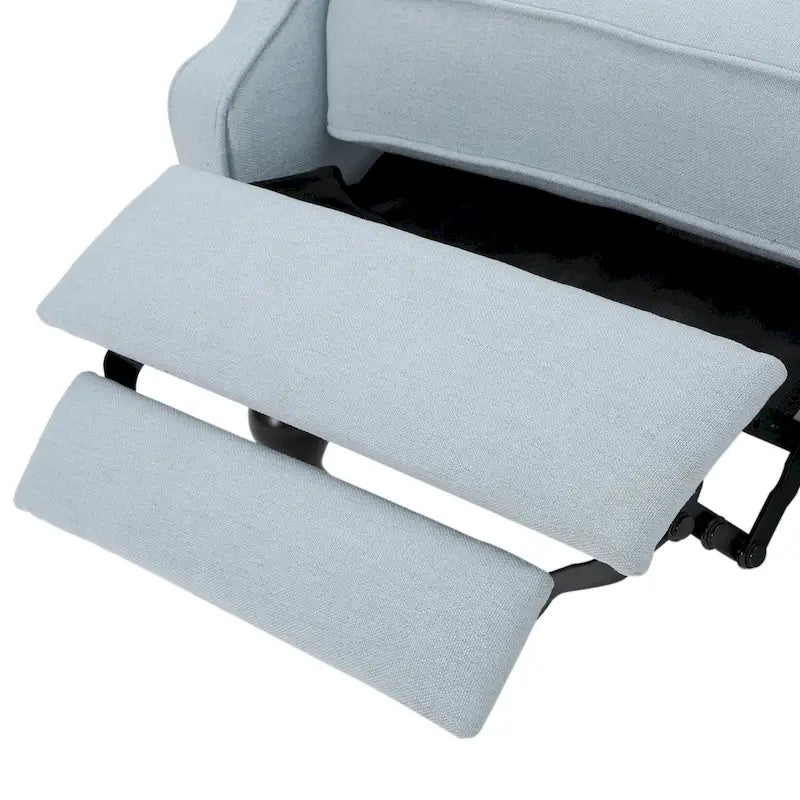 Fauteuil club inclinable Walter en tissu capitonné avec oreilles de Christopher Knight Home