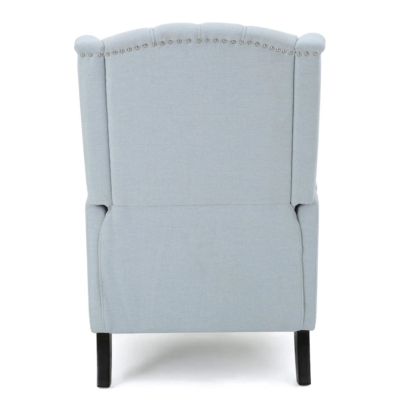 Fauteuil club inclinable Walter en tissu capitonné avec oreilles de Christopher Knight Home