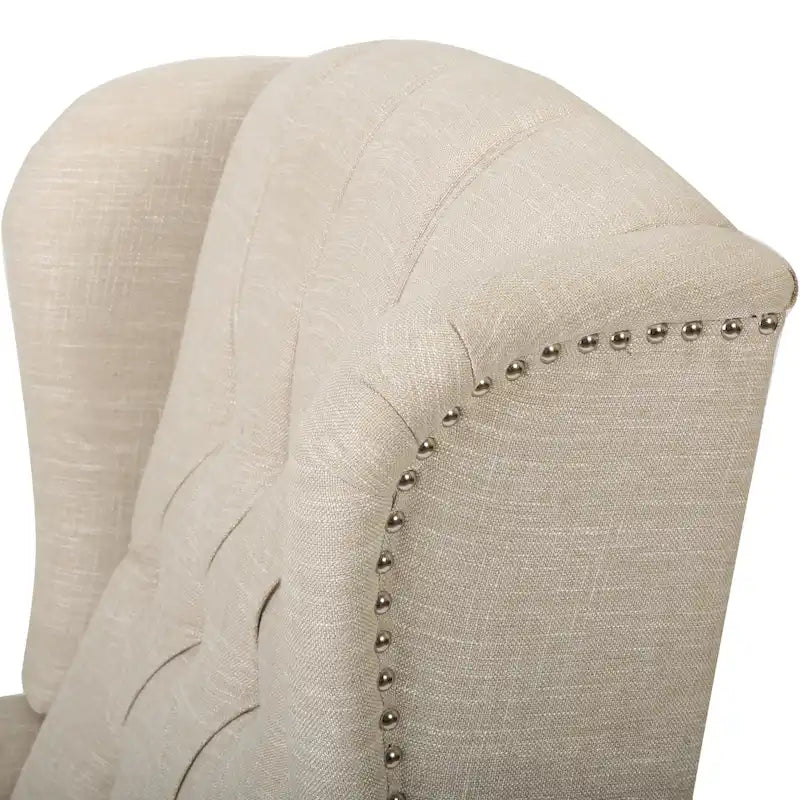 Fauteuil club inclinable Walter en tissu capitonné avec oreilles de Christopher Knight Home