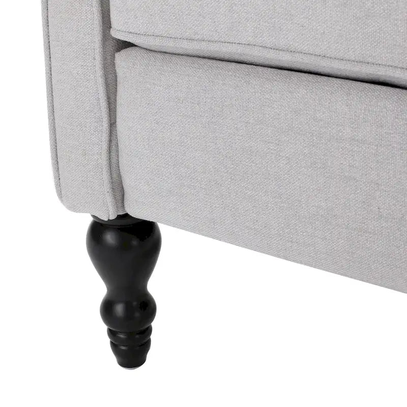 Fauteuil club inclinable Walter en tissu capitonné avec oreilles de Christopher Knight Home