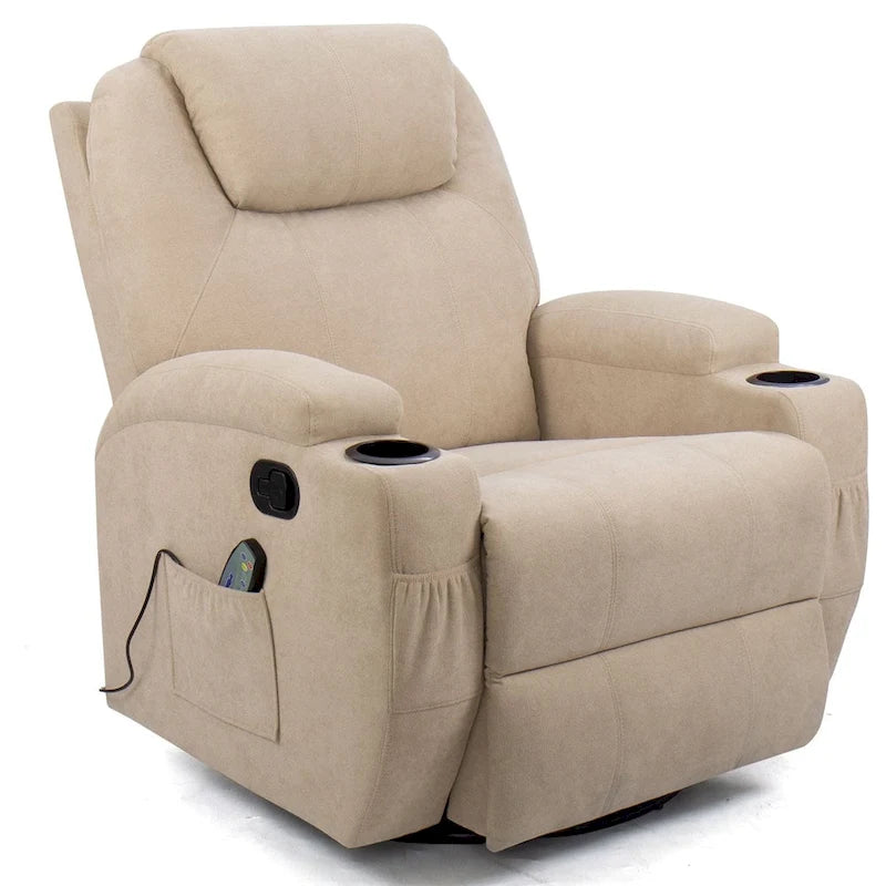 Fauteuil Inclinable de Massage Homall, Tissu, Pivotant, pour Salon