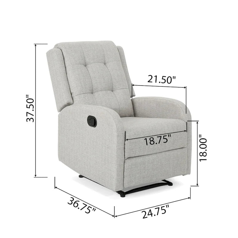 Fauteuil inclinable rembourré traditionnel O'Leary par Christopher Knight Home