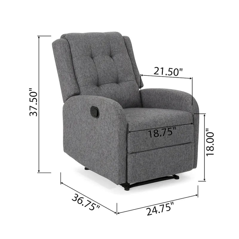 Fauteuil inclinable rembourré traditionnel O'Leary par Christopher Knight Home