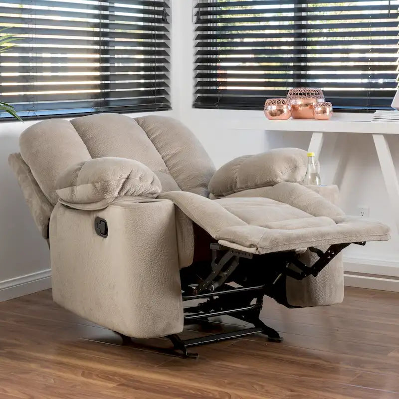 Christopher Knight Home Gannon Fauteuil club inclinable et pivotant en tissu