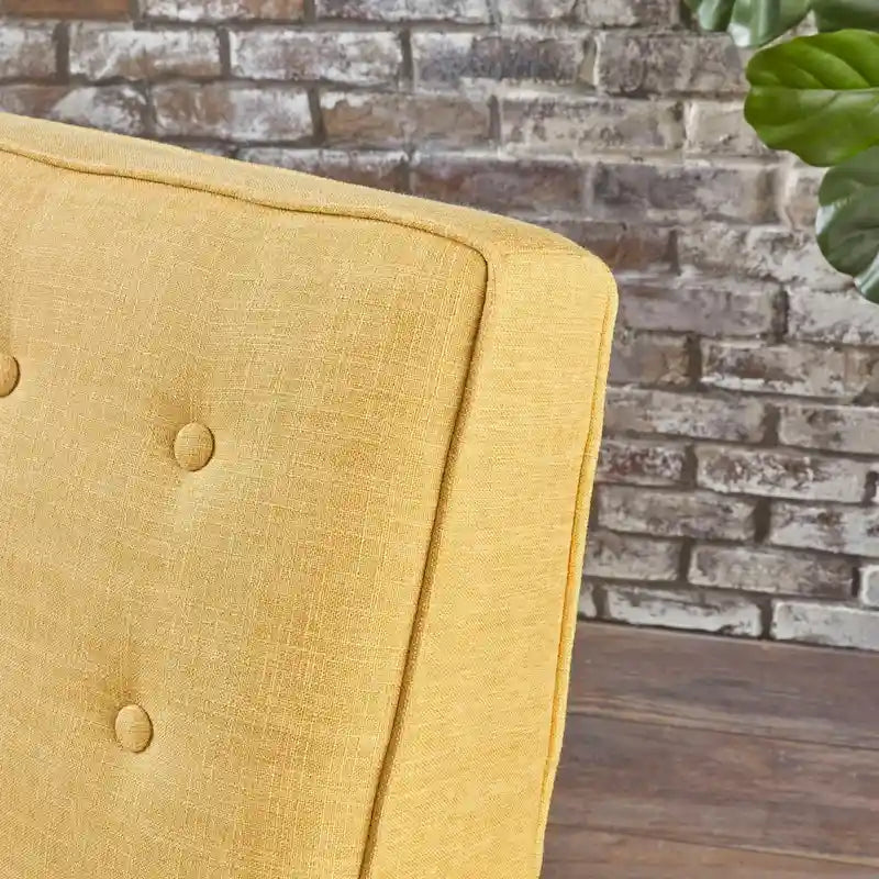 Fauteuil inclinable en tissu capitonné Mervynn Mid-Century Modern de Christopher Knight Home