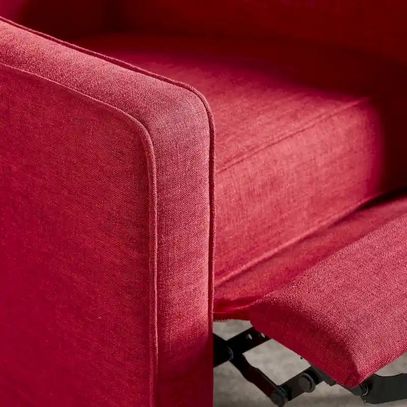 Fauteuil inclinable en tissu capitonné Mervynn Mid-Century Modern de Christopher Knight Home