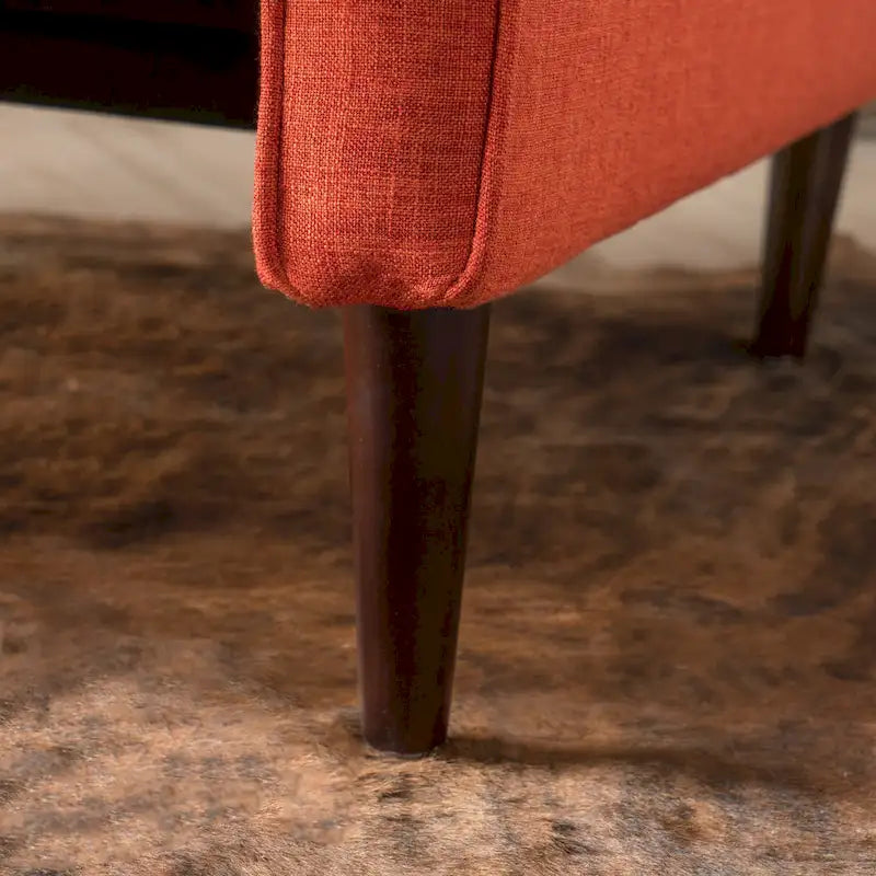Fauteuil inclinable en tissu capitonné Mervynn Mid-Century Modern de Christopher Knight Home