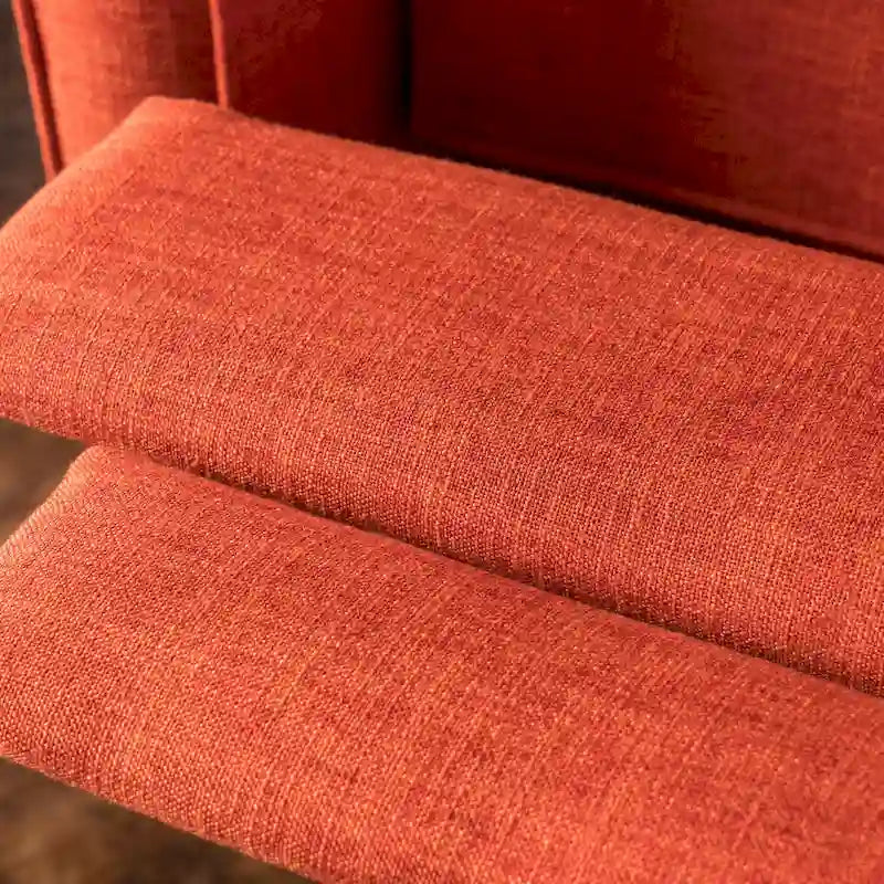Fauteuil inclinable en tissu capitonné Mervynn Mid-Century Modern de Christopher Knight Home