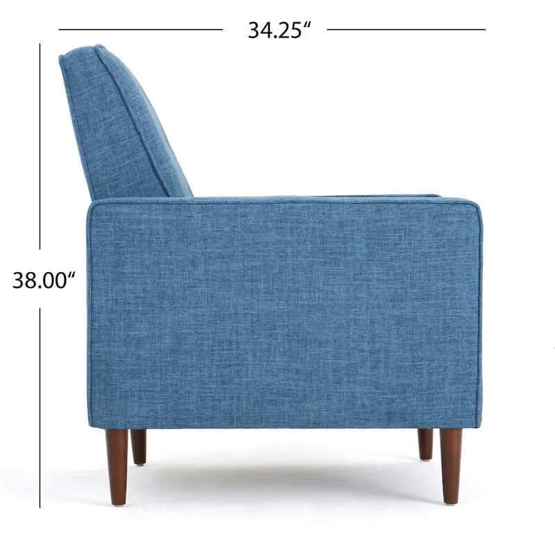 Fauteuil inclinable en tissu capitonné Mervynn Mid-Century Modern de Christopher Knight Home
