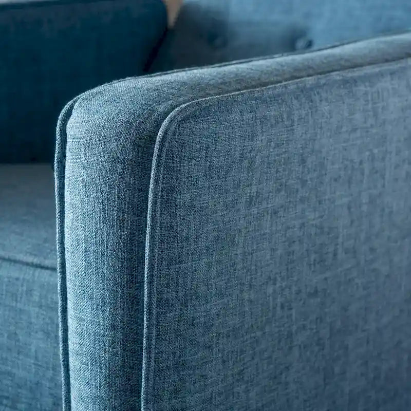 Fauteuil inclinable en tissu capitonné Mervynn Mid-Century Modern de Christopher Knight Home
