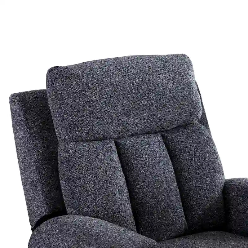 Fauteuil de relaxation manuel avec fonction massage et chauffage, 2 porte-gobelets, en tissu respirant