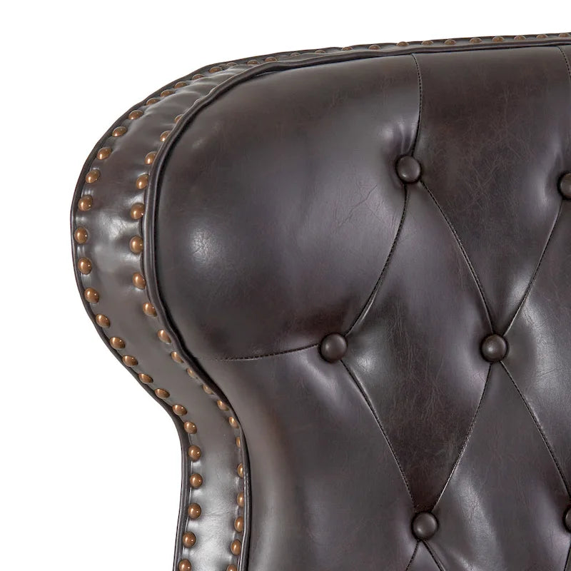 Fauteuil inclinable touffeté Walder contemporain avec garniture cloutée par Christopher Knight Home