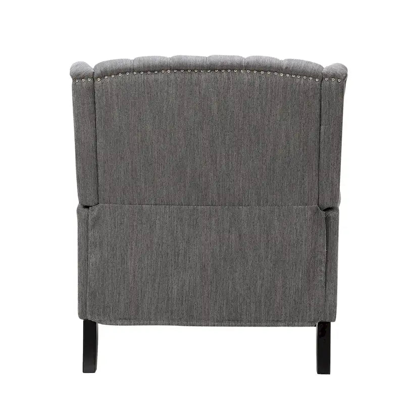 Fauteuil inclinable Apaloosa Oversized Tufted Wingback en tissu avec dossier poussoir par Christopher Knight Home