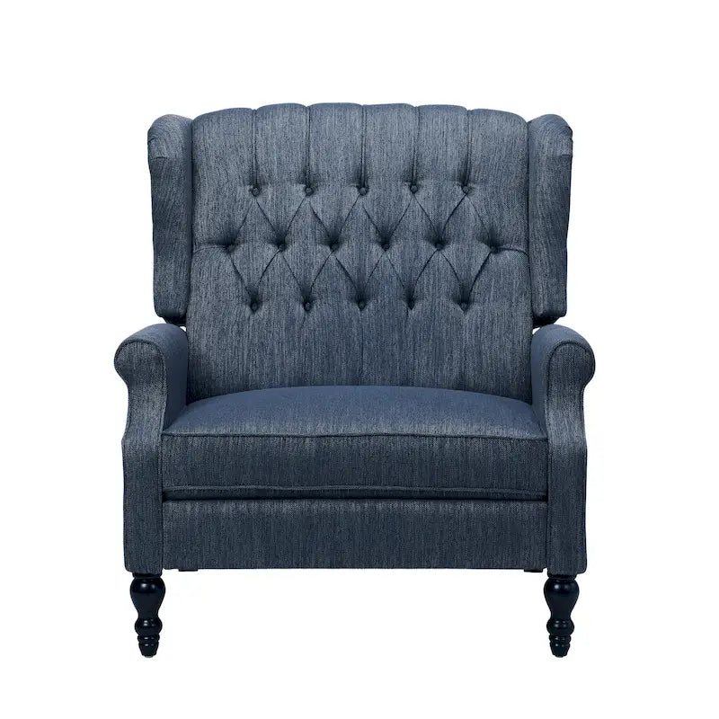 Fauteuil inclinable Apaloosa Oversized Tufted Wingback en tissu avec dossier poussoir par Christopher Knight Home