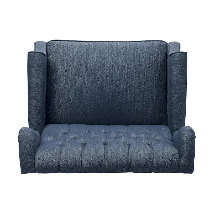 Fauteuil inclinable Apaloosa Oversized Tufted Wingback en tissu avec dossier poussoir par Christopher Knight Home