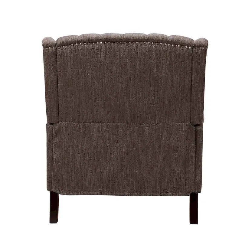 Fauteuil inclinable Apaloosa Oversized Tufted Wingback en tissu avec dossier poussoir par Christopher Knight Home