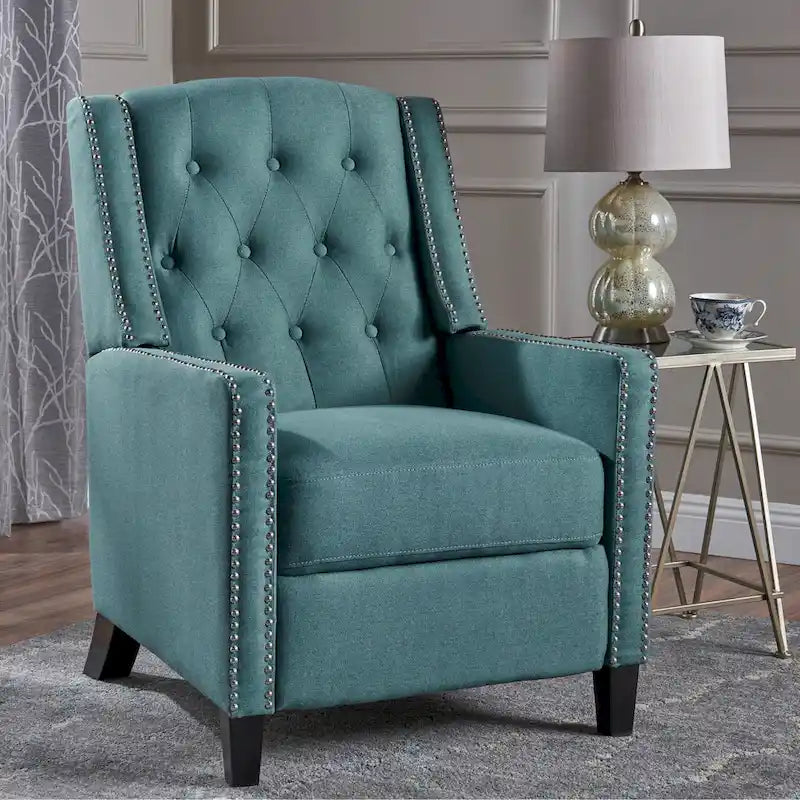 Fauteuil inclinable en tissu tufté Izidro par Christopher Knight Home