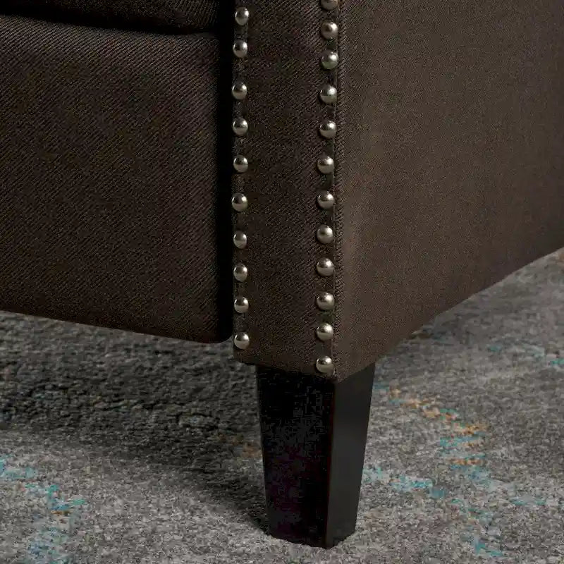 Fauteuil inclinable en tissu tufté Izidro par Christopher Knight Home