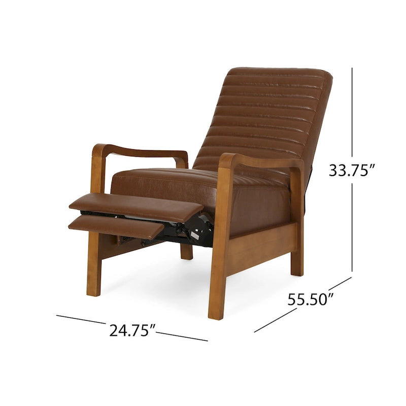 Fauteuil inclinable Munro Channel Stitch Pushback de Christopher Knight Home