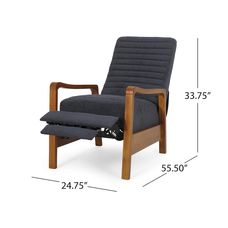 Fauteuil inclinable Munro Channel Stitch Pushback de Christopher Knight Home
