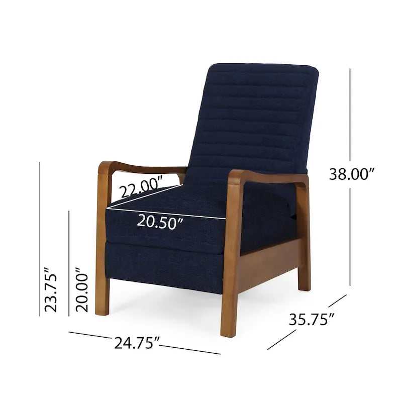 Fauteuil inclinable Munro Channel Stitch Pushback de Christopher Knight Home