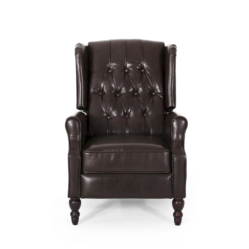 Fauteuil inclinable en cuir reconstitué Walter Brown par Christopher Knight Home