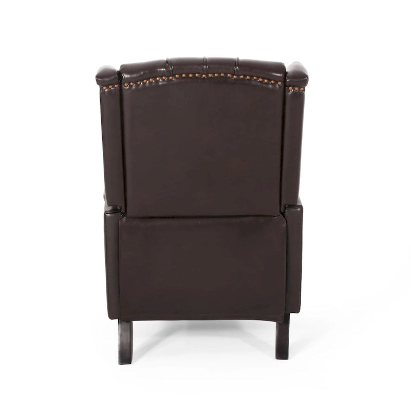 Fauteuil inclinable en cuir reconstitué Walter Brown par Christopher Knight Home