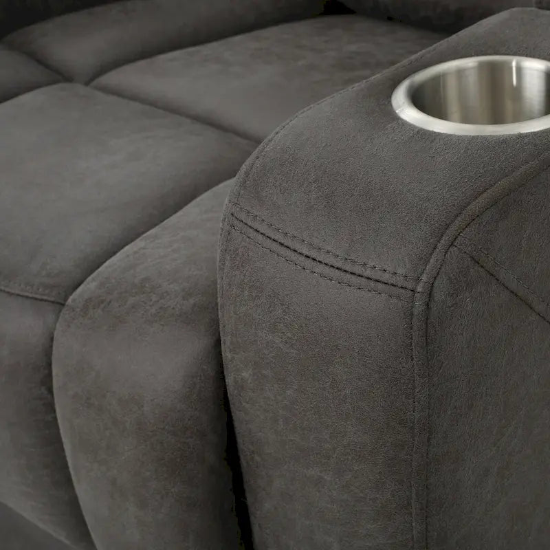 Fauteuil inclinable électrique en microfibre Emersyn de Christopher Knight Home