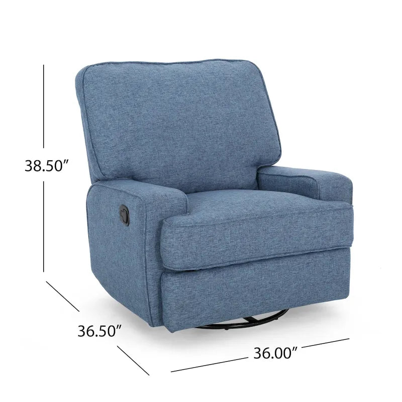 Fauteuil inclinable traditionnel pivotant Crockett par Christopher Knight Home
