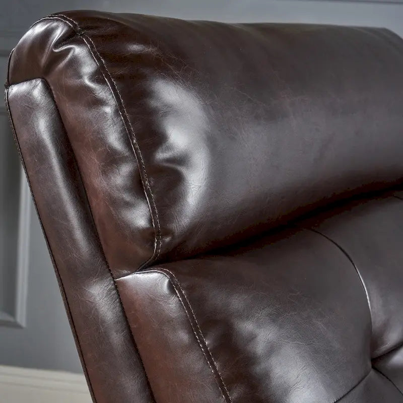 Fauteuil inclinable de club 2 places en similicuir Halima par Christopher Knight Home