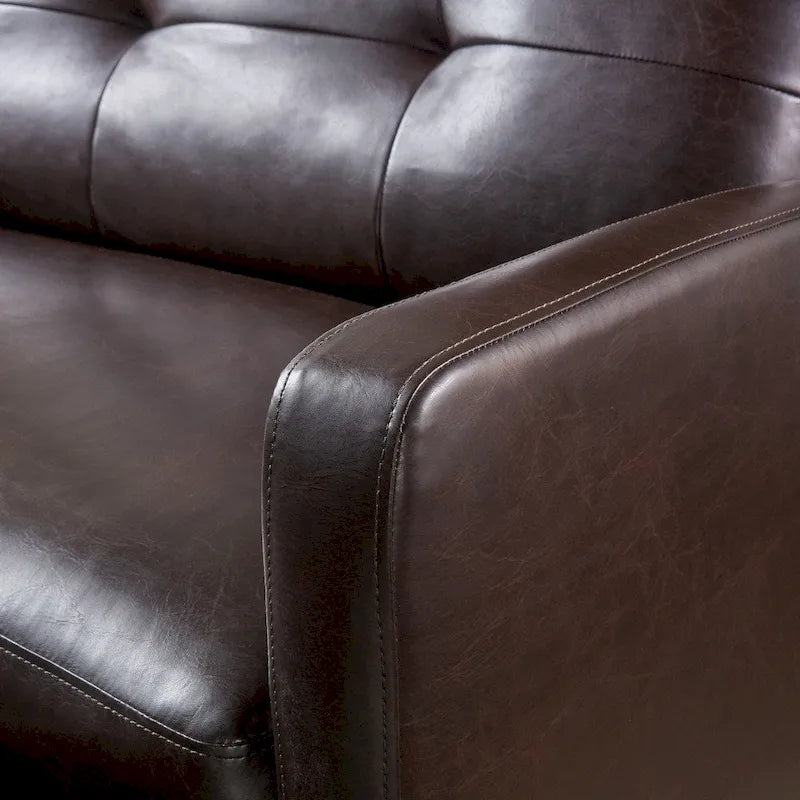 Fauteuil inclinable de club 2 places en similicuir Halima par Christopher Knight Home