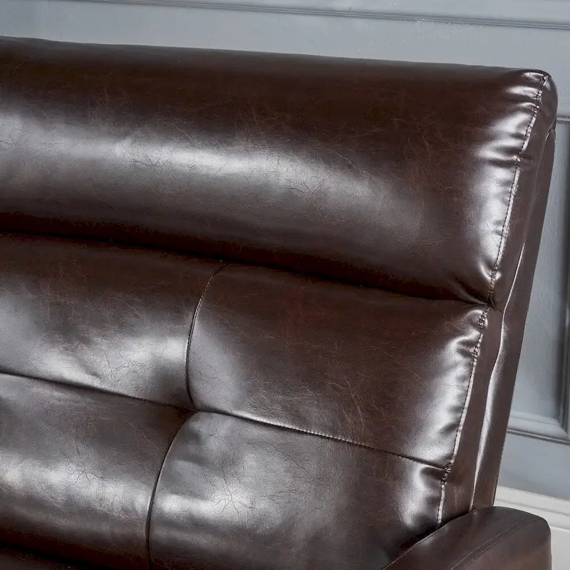 Fauteuil inclinable de club 2 places en similicuir Halima par Christopher Knight Home