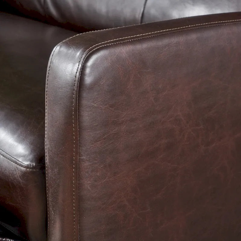 Fauteuil inclinable de club 2 places en similicuir Halima par Christopher Knight Home