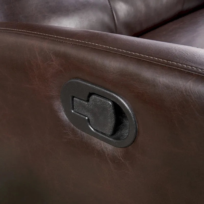 Fauteuil inclinable de club 2 places en similicuir Halima par Christopher Knight Home
