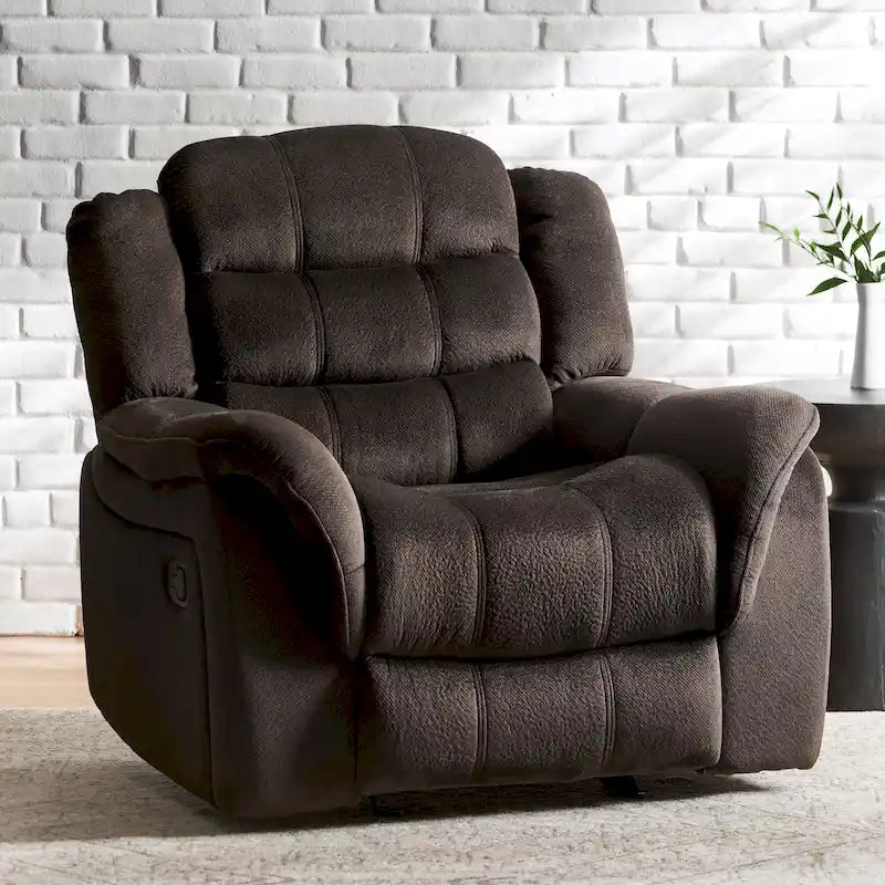 Fauteuil inclinable planeur en acier Hawthorne par Christopher Knight Home