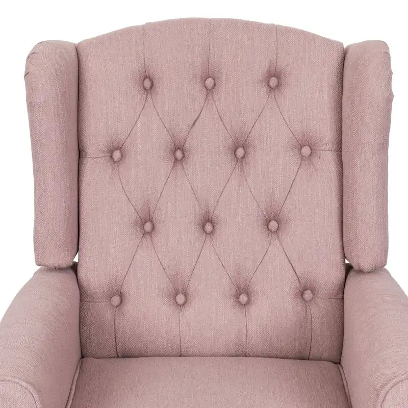 Fauteuil inclinable contemporain en tissu capitonné Wellscross par Christopher Knight Home