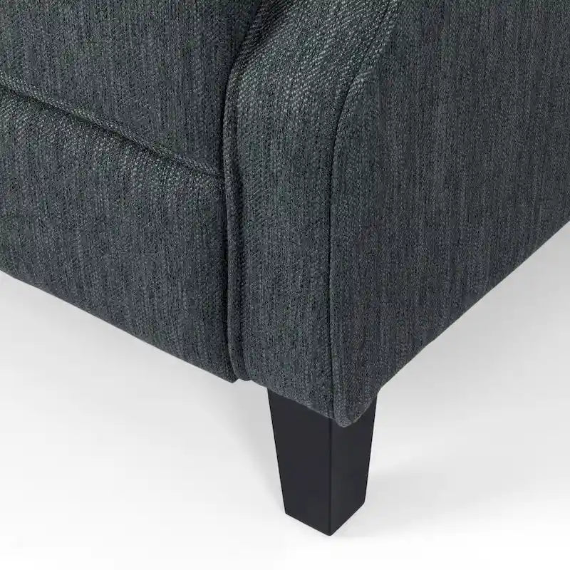 Fauteuil inclinable contemporain en tissu capitonné Wellscross par Christopher Knight Home