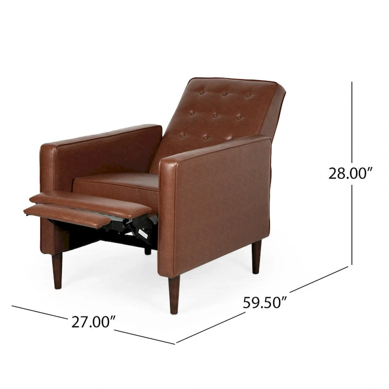 Fauteuils inclinables capitonnés Mervynn Mid-century (lot de 2) par Christopher Knight Home